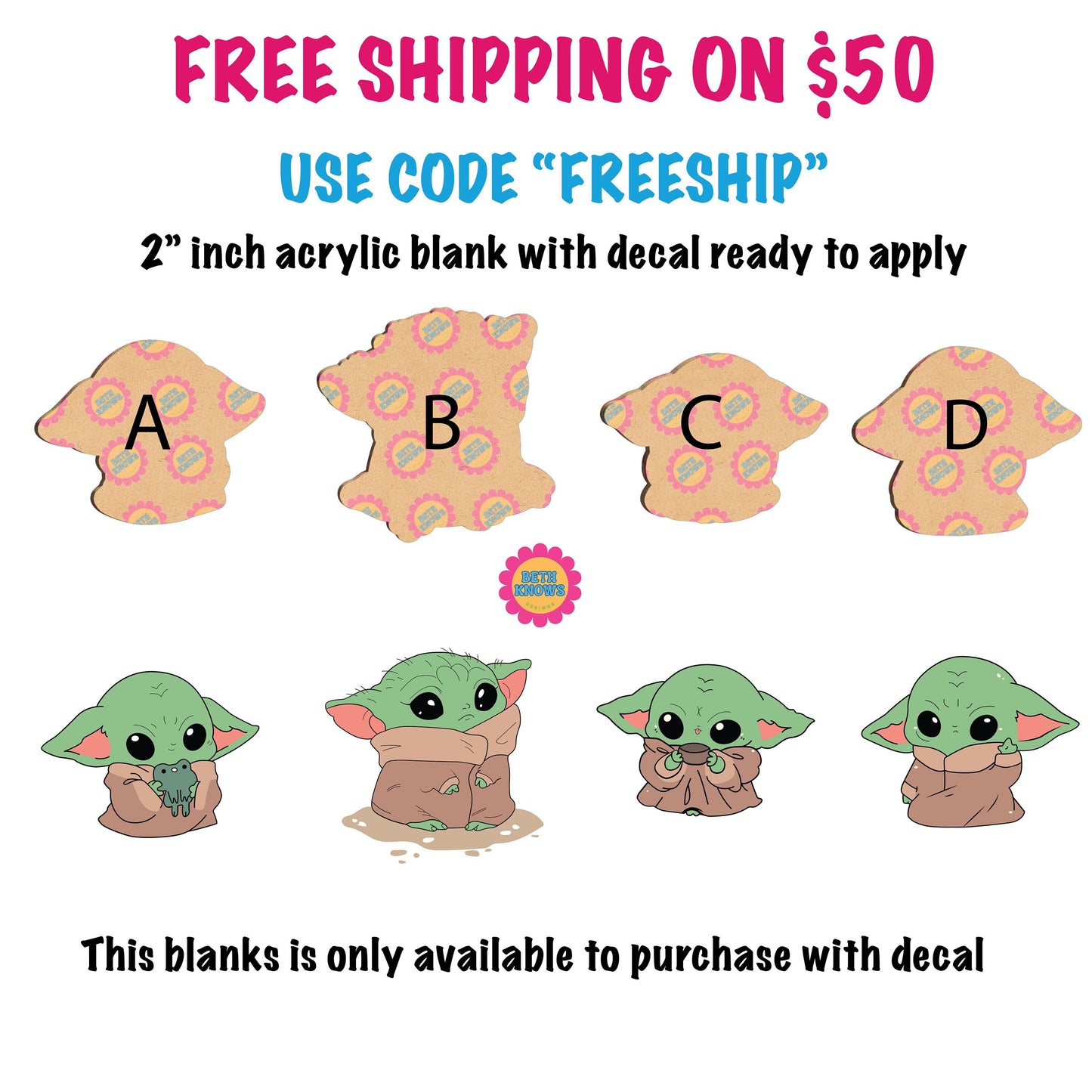 Green baby Acrylic Blanks for badge reels