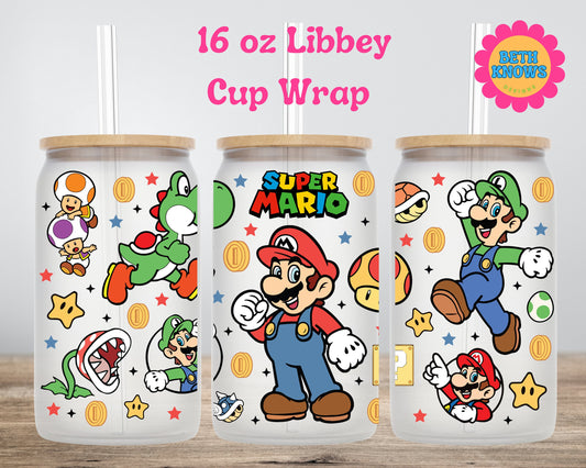 Marion n bros 16 oz Libbey cup wrap only