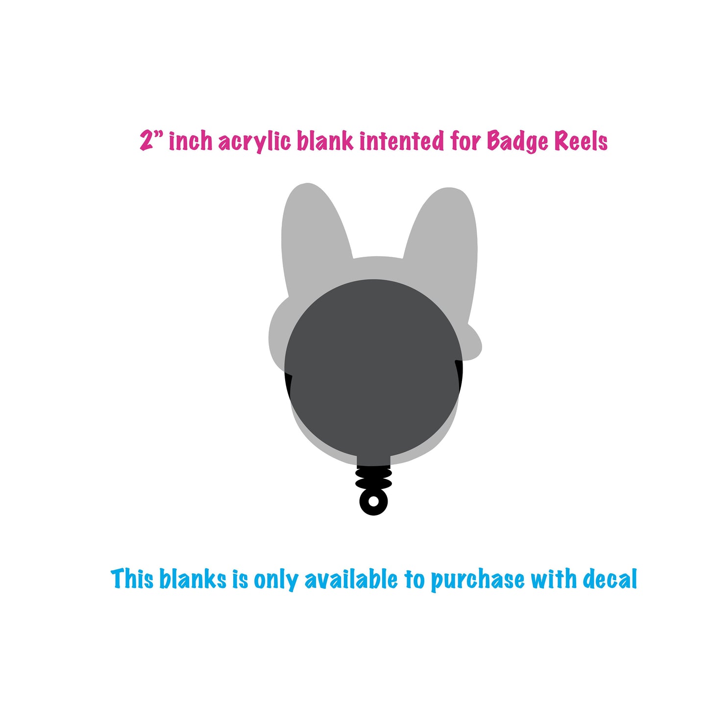 bad bunny & group frontera Acrylic Blank for badge reel