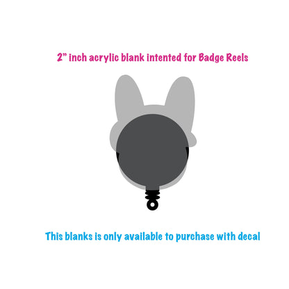 bad bunny & group frontera Acrylic Blank for badge reel